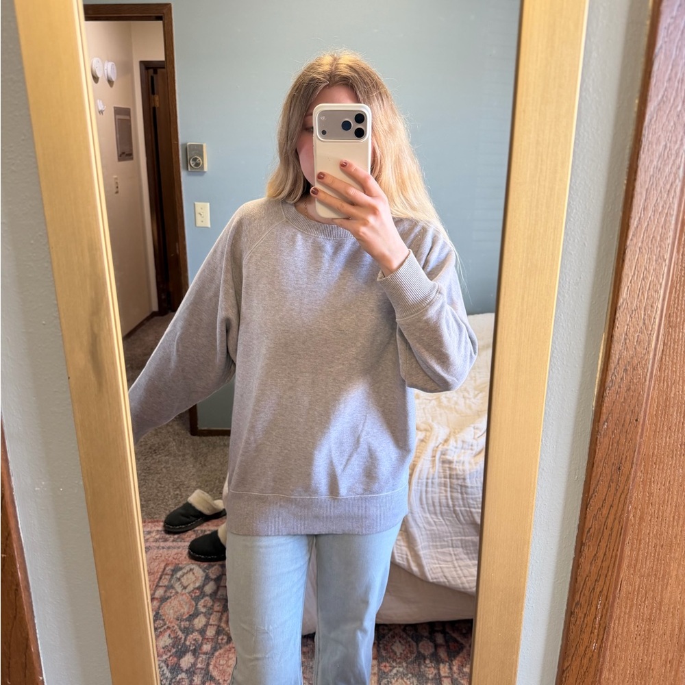 aerie Heather Gray Crewneck Sweatshirt